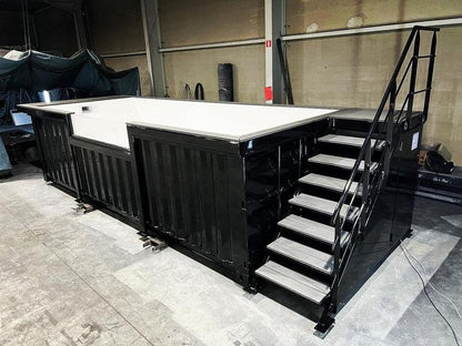 Piscina Contenedor Negro de 6m