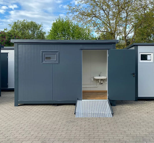 Contenedor sanitario para personas con discapacidad Contenedor sanitario para personas con discapacidad WC con rampa ( Ref: 3907 )